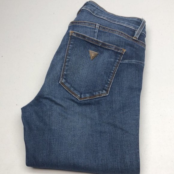 VINTAGE GUESS LOS ANGELES CURVE X SKINNY JEANS 26x30 😎 - Picture 1 of 13